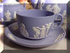 Wedgwood Blue Jasperware Cup and Saucer