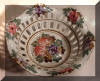 Hand Painted Porcelain Reticulated Bowl