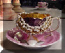 Old Pink Lustre Cup and Saucer