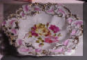 Old CT Germany Bowl Hand Painted Roses
