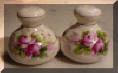 Hand Painted Salt and Pepper Shakers Roses
