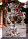 Old Paris Figural and Floral Vase 19th Century Rococo